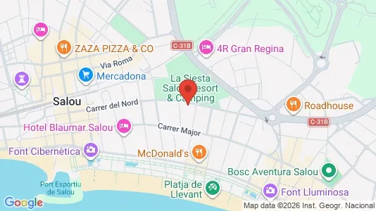 Apartments for rent i Salou - kort over placeringen
