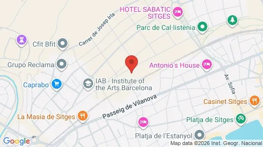 Apartments for rent i Sant Pere de Ribes - kort over placeringen