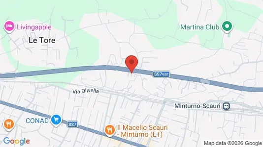 Apartments for rent i Minturno - kort over placeringen