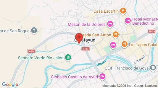 Apartments for rent i Calatayud - kort over placeringen