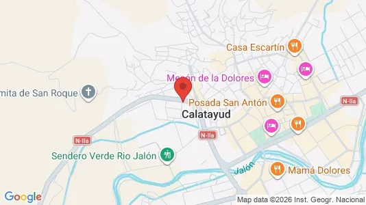 Apartments for rent i Calatayud - kort over placeringen