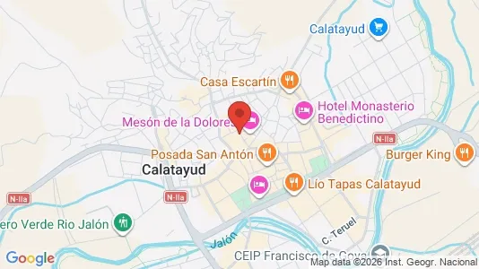 Apartments for rent i Calatayud - kort over placeringen