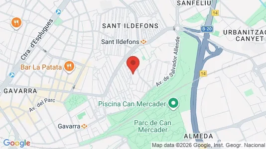 Apartments for rent i Cornellà de Llobregat - kort over placeringen