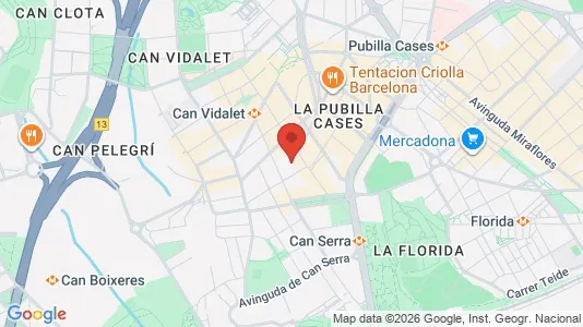 Apartments for rent i Esplugues de Llobregat - kort over placeringen