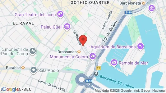Apartments for rent i Barcelona Ciutat Vella - kort over placeringen