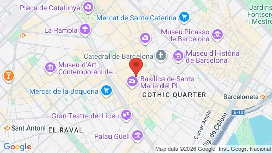Apartments for rent i Barcelona Ciutat Vella - kort over placeringen
