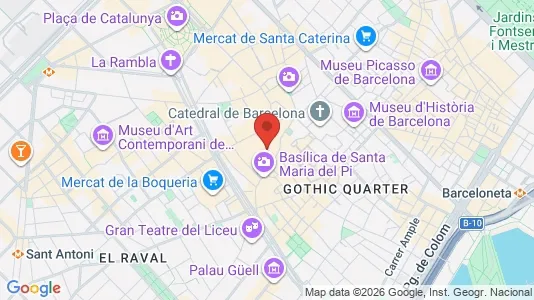 Apartments for rent i Barcelona Ciutat Vella - kort over placeringen