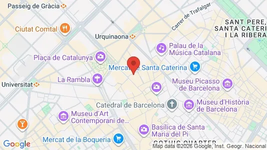 Apartments for rent i Barcelona Ciutat Vella - kort over placeringen