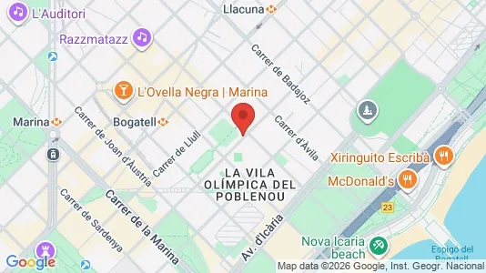 Apartments for rent i Barcelona Sant Martí - kort over placeringen