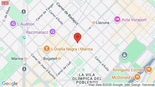 Apartments for rent i Barcelona Sant Martí - kort over placeringen