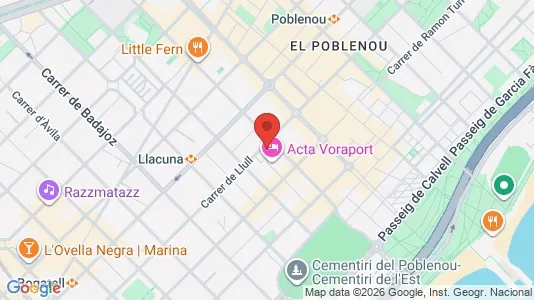 Apartments for rent i Barcelona Sant Martí - kort over placeringen