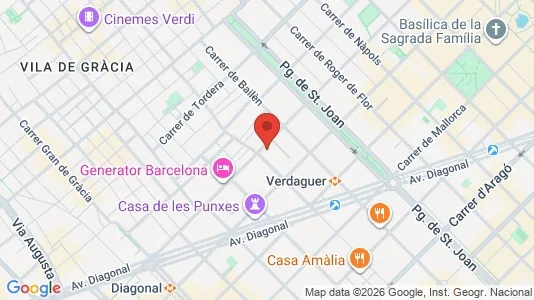 Apartments for rent i Barcelona Eixample - kort over placeringen