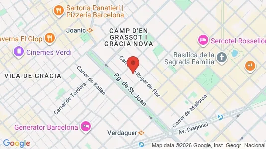Apartments for rent i Barcelona Eixample - kort over placeringen