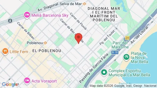 Apartments for rent i Barcelona Sant Martí - kort over placeringen