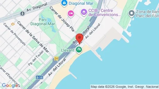 Apartments for rent i Barcelona Sant Martí - kort over placeringen