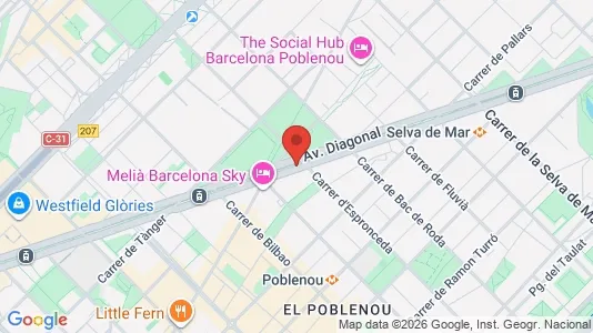 Apartments for rent i Barcelona Sant Martí - kort over placeringen