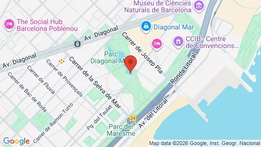Apartments for rent i Barcelona Sant Martí - kort over placeringen