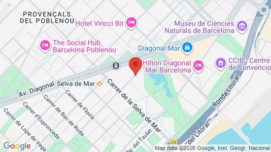 Apartments for rent i Barcelona Sant Martí - kort over placeringen