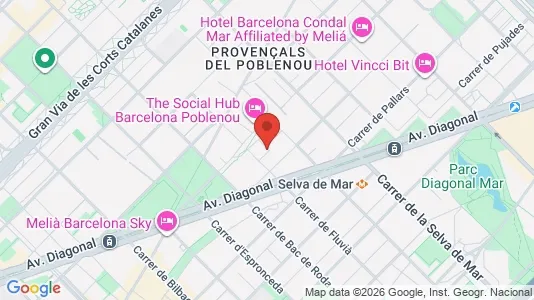 Apartments for rent i Barcelona Sant Martí - kort over placeringen