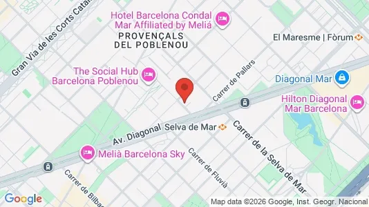 Apartments for rent i Barcelona Sant Martí - kort over placeringen