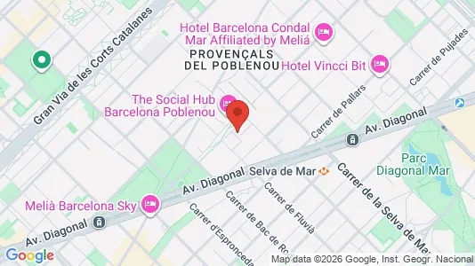 Apartments for rent i Barcelona Sant Martí - kort over placeringen