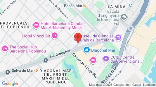 Apartments for rent i Barcelona Sant Martí - kort over placeringen