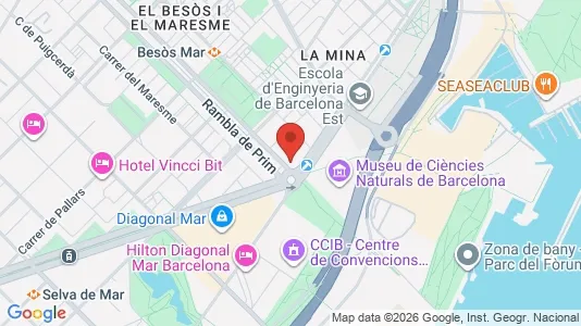 Apartments for rent i Barcelona Sant Martí - kort over placeringen