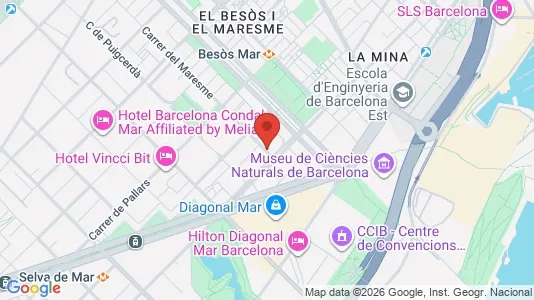 Apartments for rent i Barcelona Sant Martí - kort over placeringen