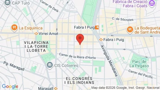 Apartments for rent i Barcelona Nou Barris - kort over placeringen