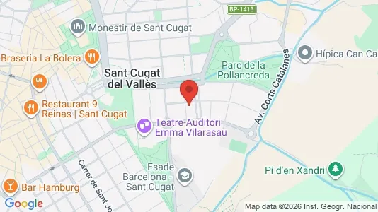Apartments for rent i Sant Cugat del Vallès - kort over placeringen