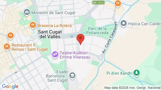 Apartments for rent i Sant Cugat del Vallès - kort over placeringen