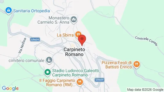 Apartments for rent i Carpineto Romano - kort over placeringen