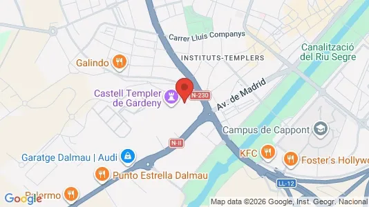 Apartments for rent i Lleida - kort over placeringen