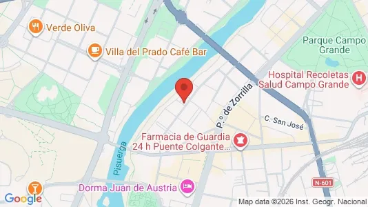 Apartments for rent i Valladolid - kort over placeringen