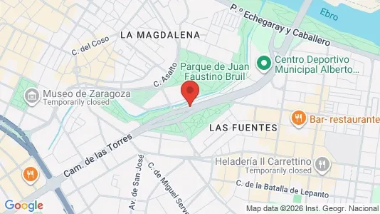 Apartments for rent i Zaragoza - kort over placeringen