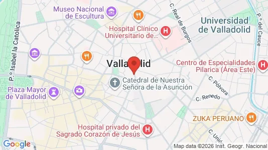Apartments for rent i Valladolid - kort over placeringen
