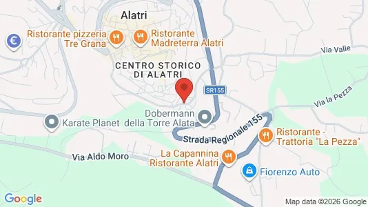 Apartments for rent i Alatri - kort over placeringen