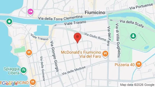 Apartments for rent i Fiumicino - kort over placeringen