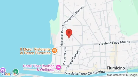 Apartments for rent i Fiumicino - kort over placeringen