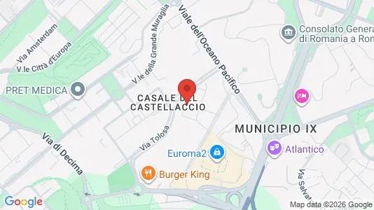 Apartments for rent i Roma Municipio IX – EUR - kort over placeringen
