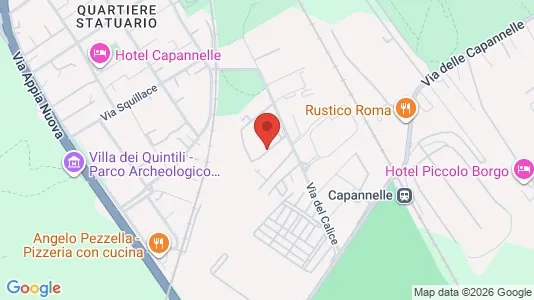 Apartments for rent i Roma Municipio VIII – Appia Antica - kort over placeringen