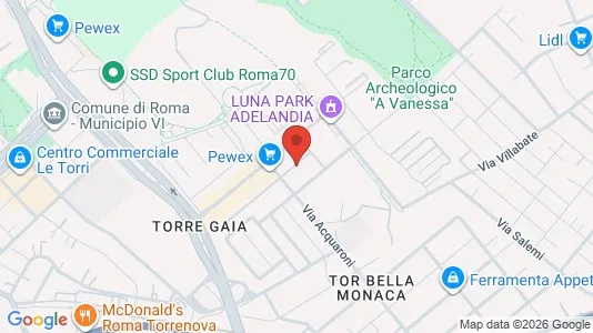 Apartments for rent i Roma Municipio VI – Roma Delle Torri - kort over placeringen