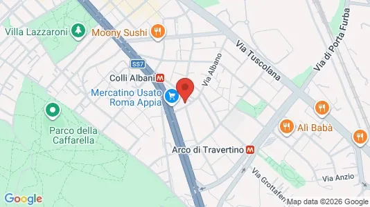 Apartments for rent i Roma Municipio VIII – Appia Antica - kort over placeringen