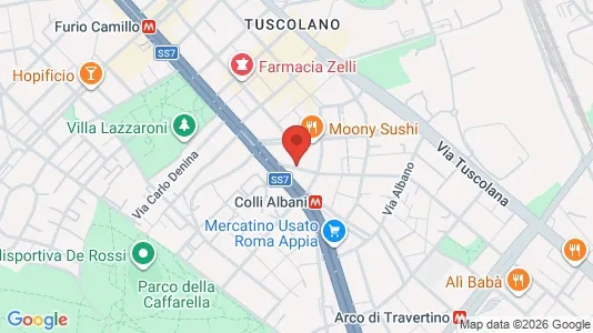 Apartments for rent i Roma Municipio VIII – Appia Antica - kort over placeringen