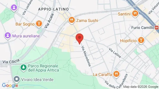 Apartments for rent i Roma Municipio VIII – Appia Antica - kort over placeringen