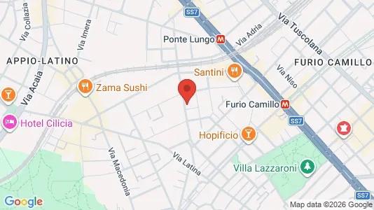 Apartments for rent i Roma Municipio VIII – Appia Antica - kort over placeringen