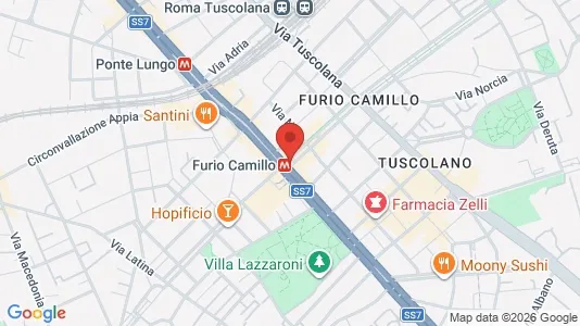 Apartments for rent i Roma Municipio VII – Appio-Latino/Tuscolano/Cinecittà - kort over placeringen