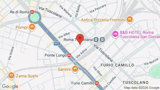 Apartments for rent i Roma Municipio VII – Appio-Latino/Tuscolano/Cinecittà - kort over placeringen