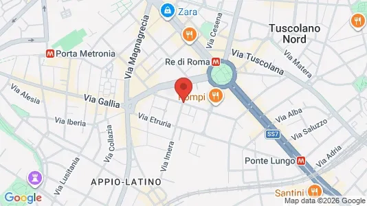 Apartments for rent i Roma Municipio VII – Appio-Latino/Tuscolano/Cinecittà - kort over placeringen