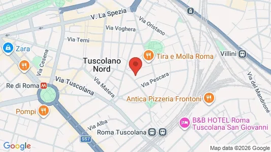 Apartments for rent i Roma Municipio VII – Appio-Latino/Tuscolano/Cinecittà - kort over placeringen